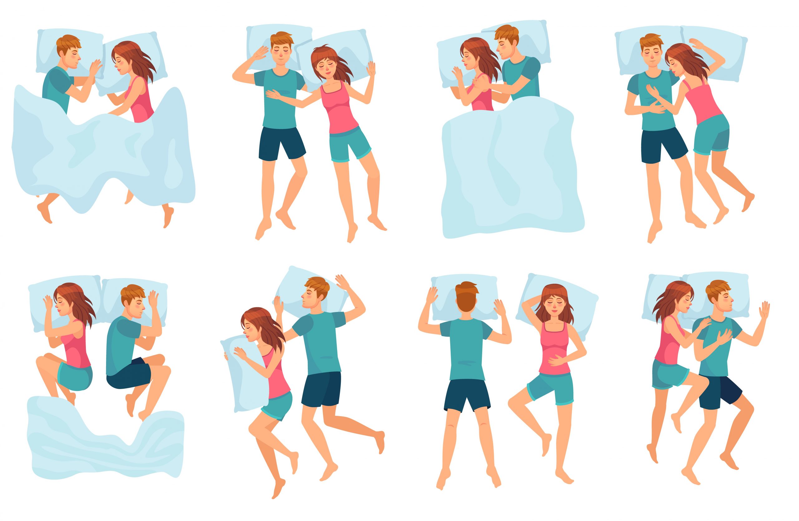 Posturas para dormir en pareja, ¿qué significan? |Bedland